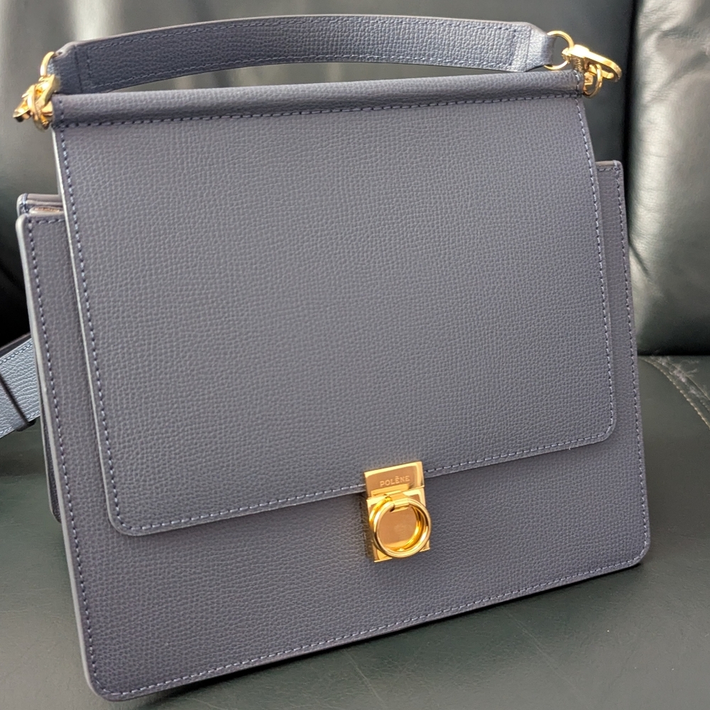 Polène Paris Numero Sept Blue Handbag - Original tags/dust bag